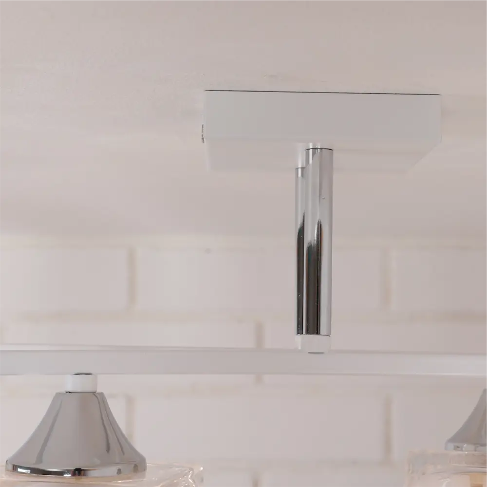 Люстра потолочная «Nares» 4 лампы 12 м² цвет белый SCHAFFNER STLM-2123268 - Вид №9