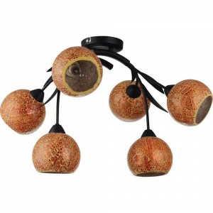 Потолочная люстра Lussole Bagheria GRLSF-6213-06 LUSSOLE BAGHERIA 279075 Коричневый