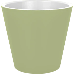Кашпо для цветов Ingreen London ø19 h17.3 см 3.3 л пластик зелено-белый