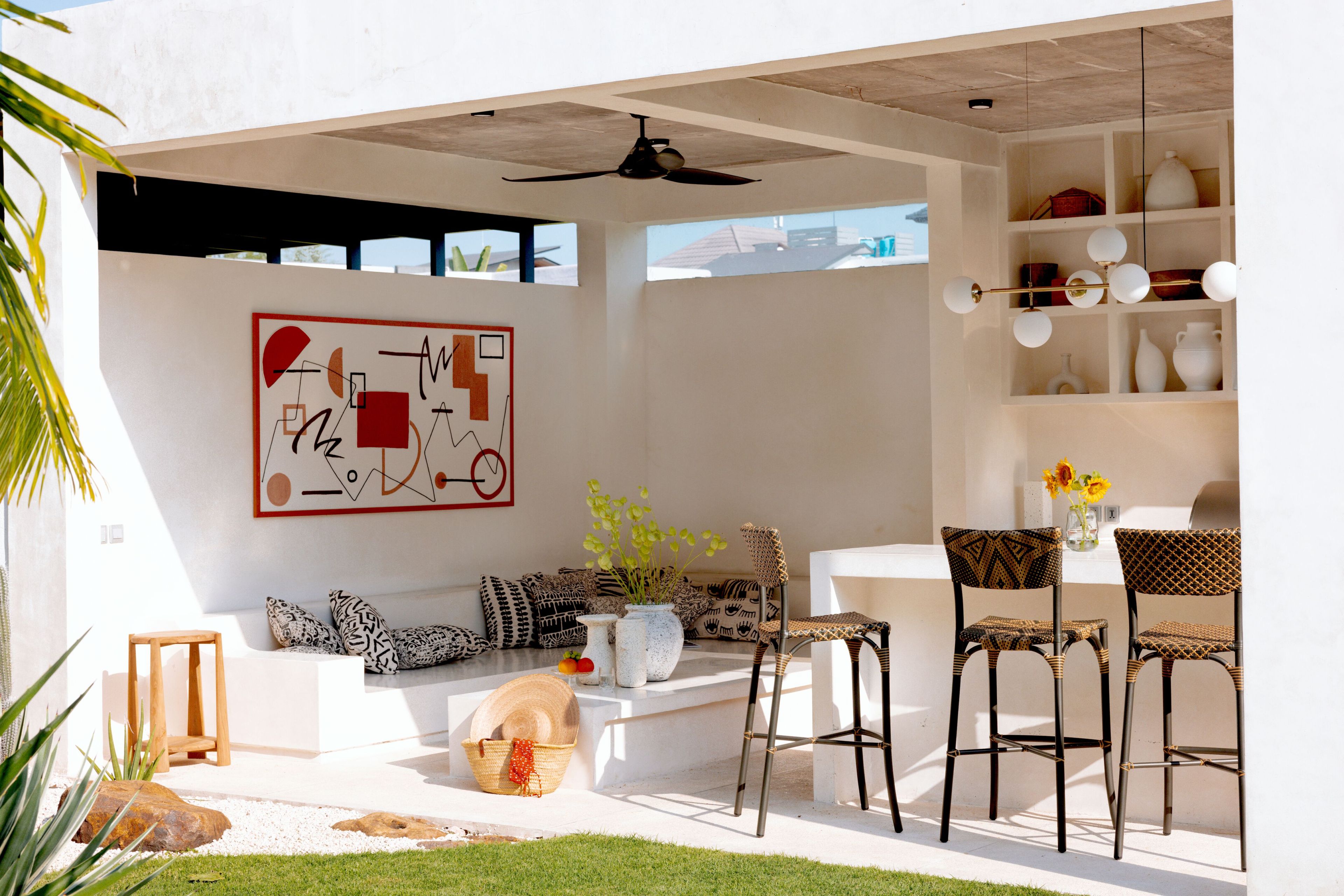 Высокий садовый стул из синтетической ткани со спинкой cbdesign Tosca ARCH-00066936 - Вид №9