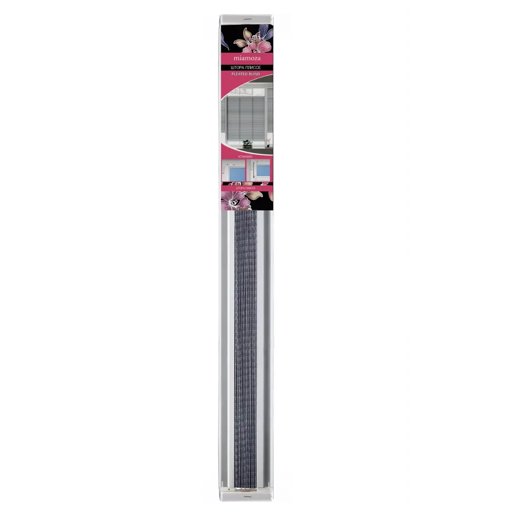 Штора плиссе 52x170 см жаккард графитовая Santreyd STLM-2131144 - Вид №7