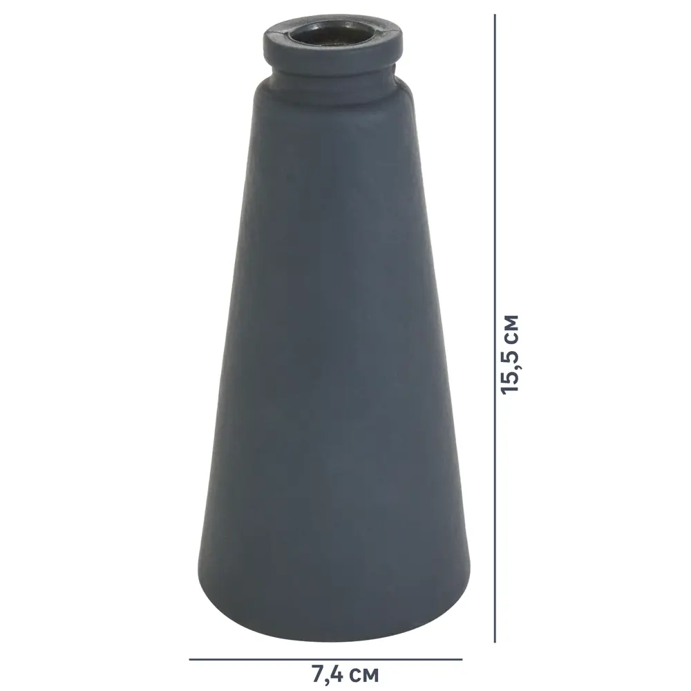 Ваза Катерина, цвет серый матовый EVIS STLM-2110036 - Вид №4