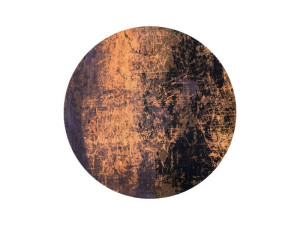 Круглый ковер из хлопка и полиэстера