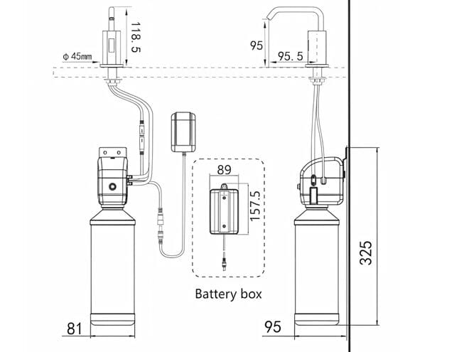 Инфракрасный дозатор мыла из нержавеющей стали Fontana Showers цветок воды ARCH-00077659 - Вид №9