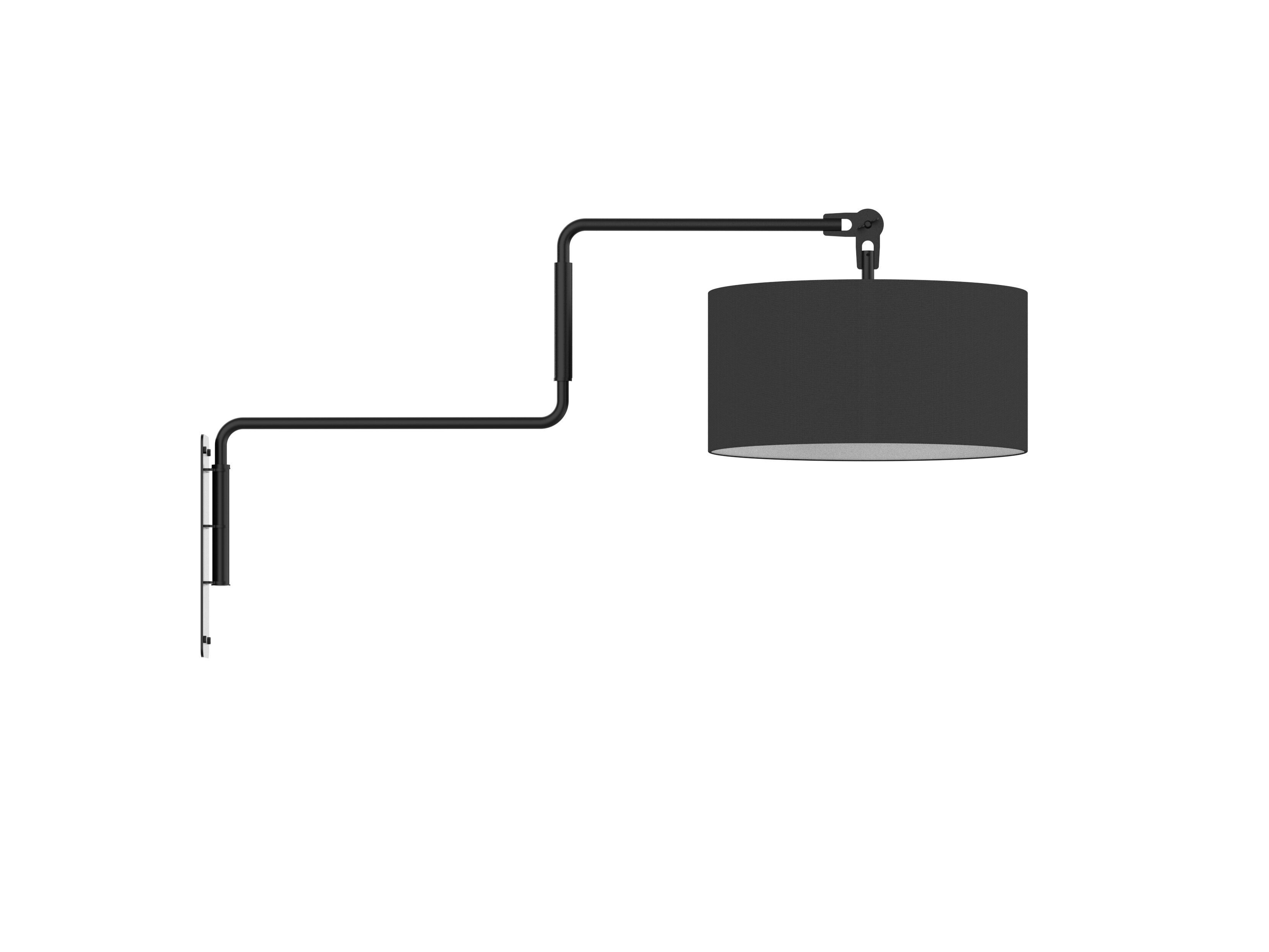 Настенный светильник из стали и ткани с гибкой рукояткой FUNCTIONALS SWIVEL ARCH-00039568