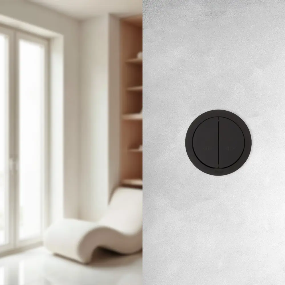 Выключатель промежуточный встраиваемый Lezard Osen 2 клавиши цвет черный STLM-2117790 - Вид №4