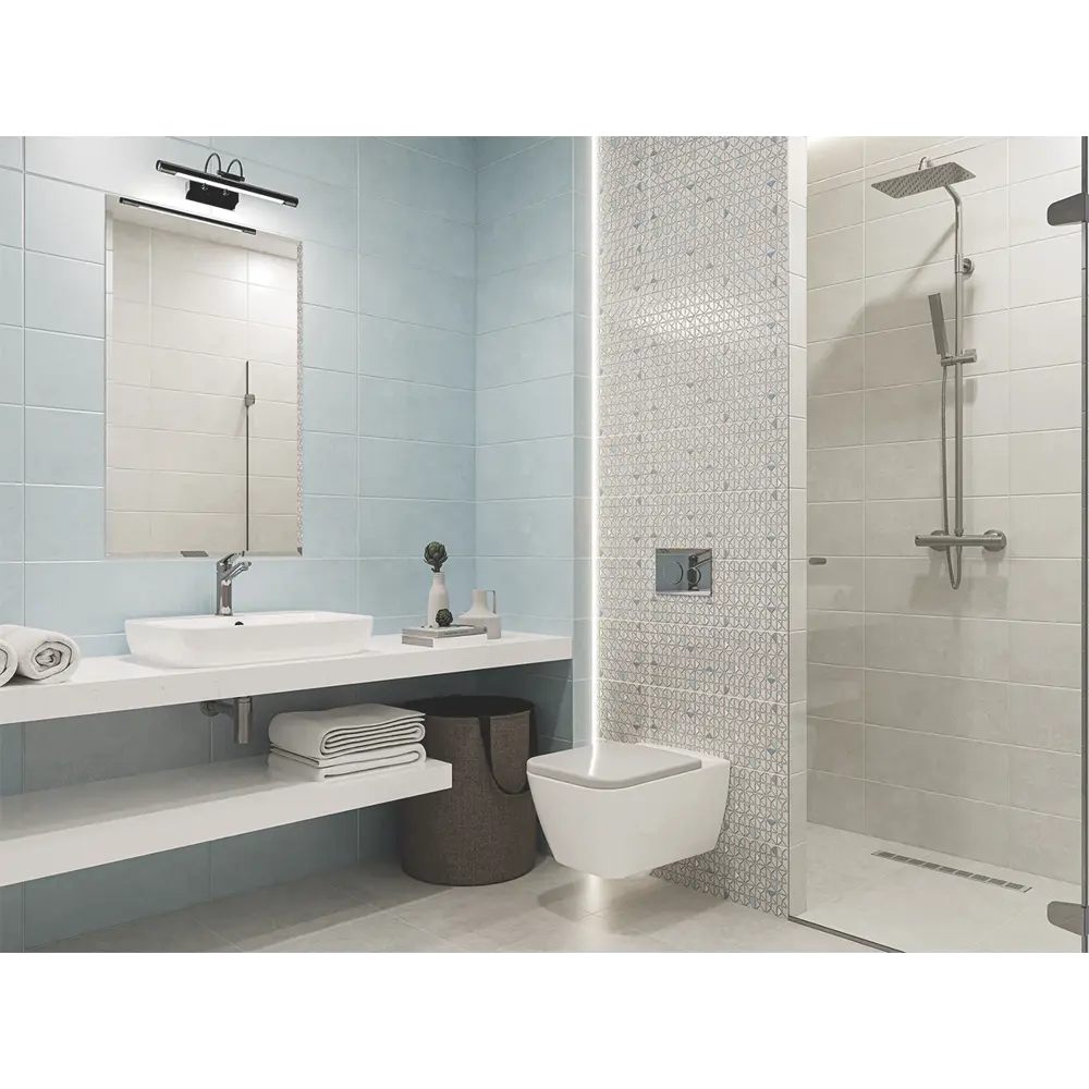 Плитка настенная Azori Trent Gris 20.1x50.5 см 1.52 м² матовая цвет серый STLM-2105275 - Вид №8
