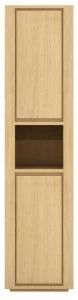 Ethnicraft Подвесной шкаф для ванной на колонне из массива дерева с дверцами Oak column 58061/58062