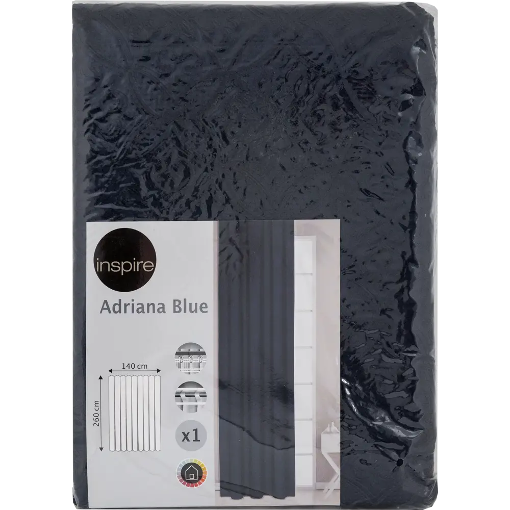 Штора на ленте «Adriana», 140х260 см, арабеска, цвет тёмно-синий 82135886 STLM-2120174 Santreyd  - Вид №4
