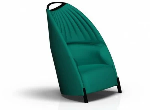 Luxy Кресло из ткани с высокой спинкой Biga