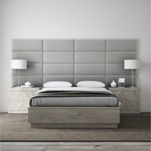Стеновая панель Velour Grey цвет серый 30х80см 4шт TARTILLA