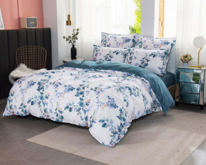 STLM-0256759 Комплект постельного белья Тара Евро-5389, евро, сатин, цвет синий 90505663 SOFI DE MARKO