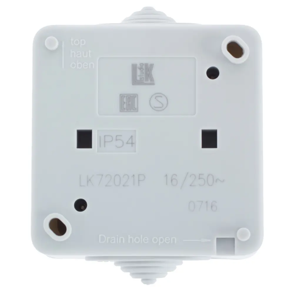 LK STUDIO Aqua - Накладная розетка с защитой IP54 для улицы 18264400 STLM-0010159 - Вид №2