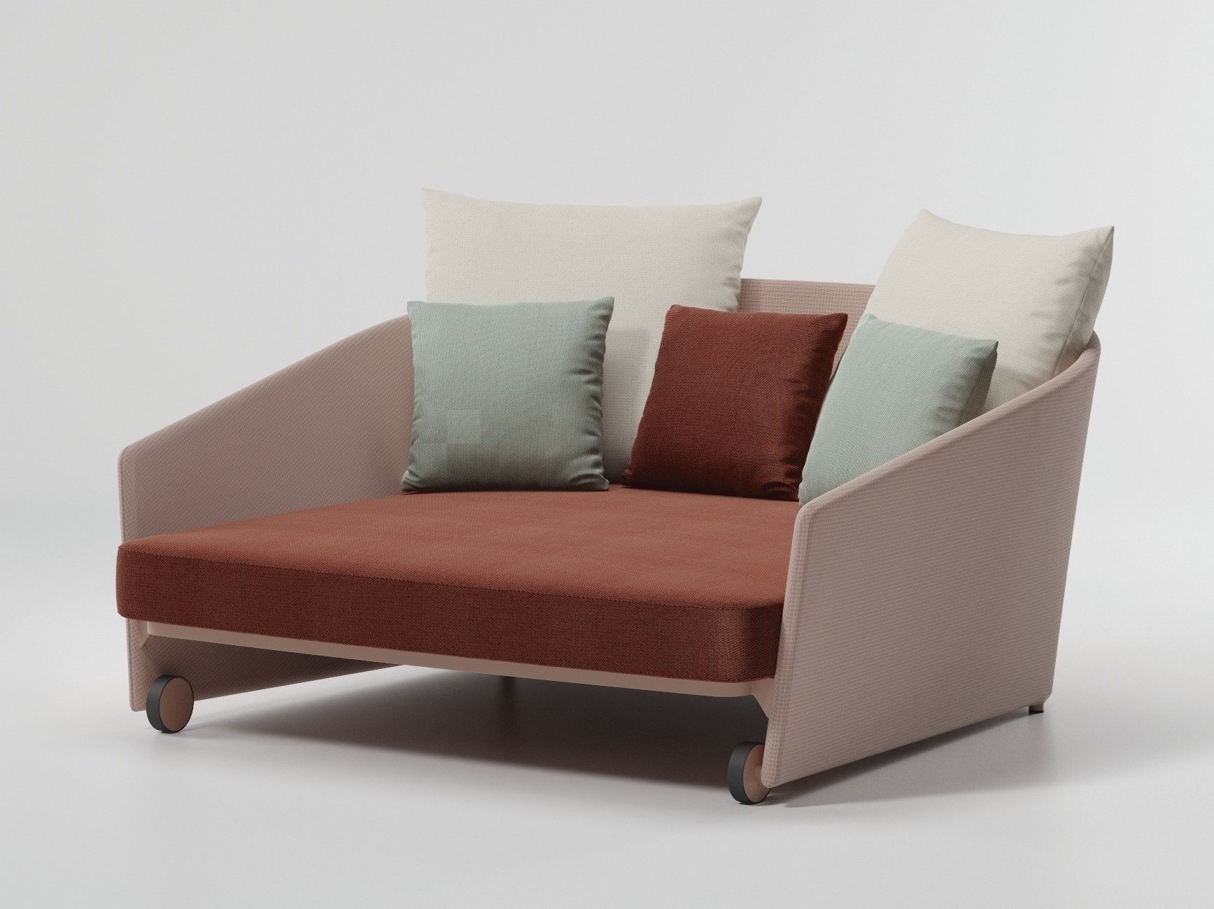 Садовая кровать с колесами Kettal Bitta Lounge ARCH-00153178 - Вид №1