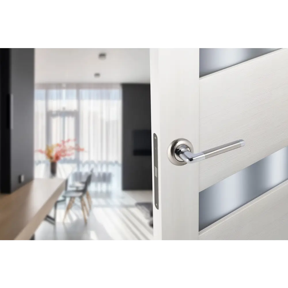 Дверные ручки Edson 21-Z01 без запирания алюминий никелированное покрытие цвет никель STLM-2180522 - Вид №6