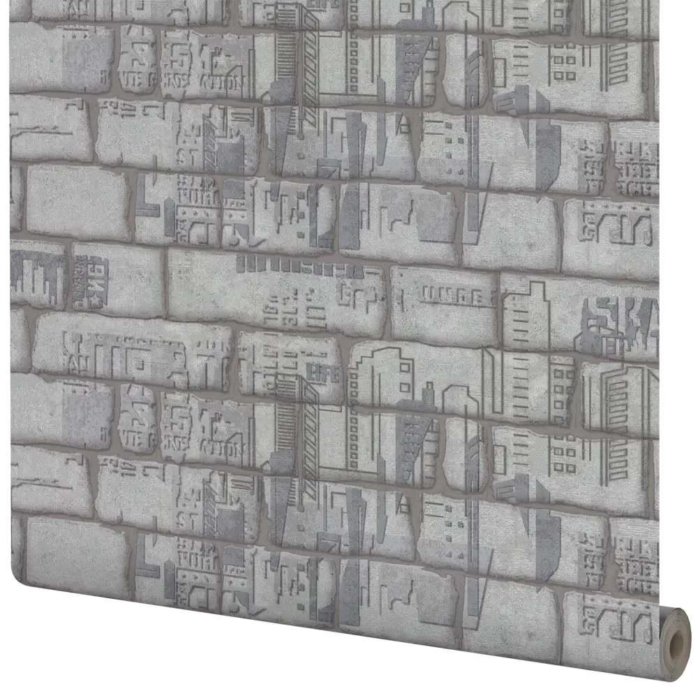 Обои виниловые Аспект Ру Бруклин серые 1.06 м 70311-14 STLM-2072243