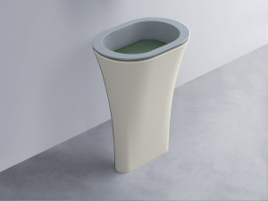 AMLA65-BR+AMPILO-MU+AMCOLO-TL Раковина Amedeo Ovale отдельностоящая cielo Enjoy + Amedeo