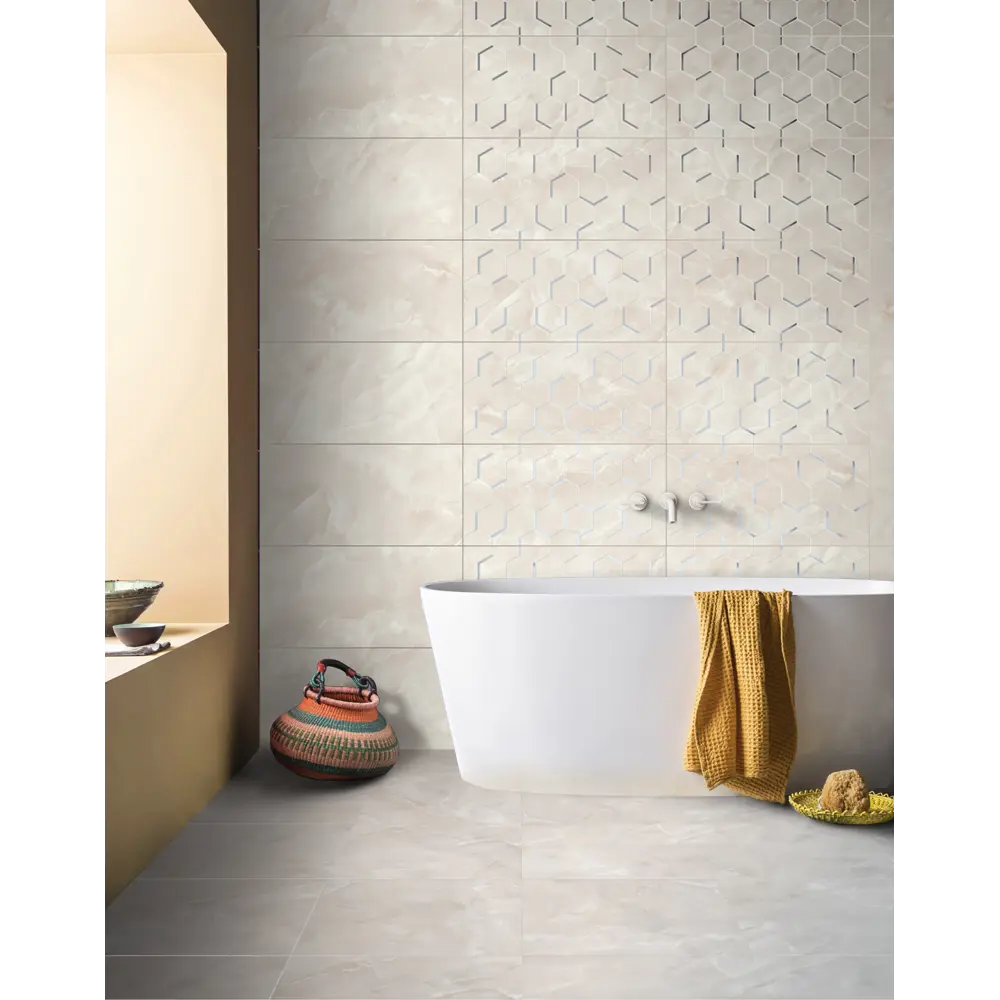 Плитка настенная Azori Onice Perla 31.5x63 см 1.59 м² цвет бежевый 84735817 STLM-2154139 Kerlife - Вид №1