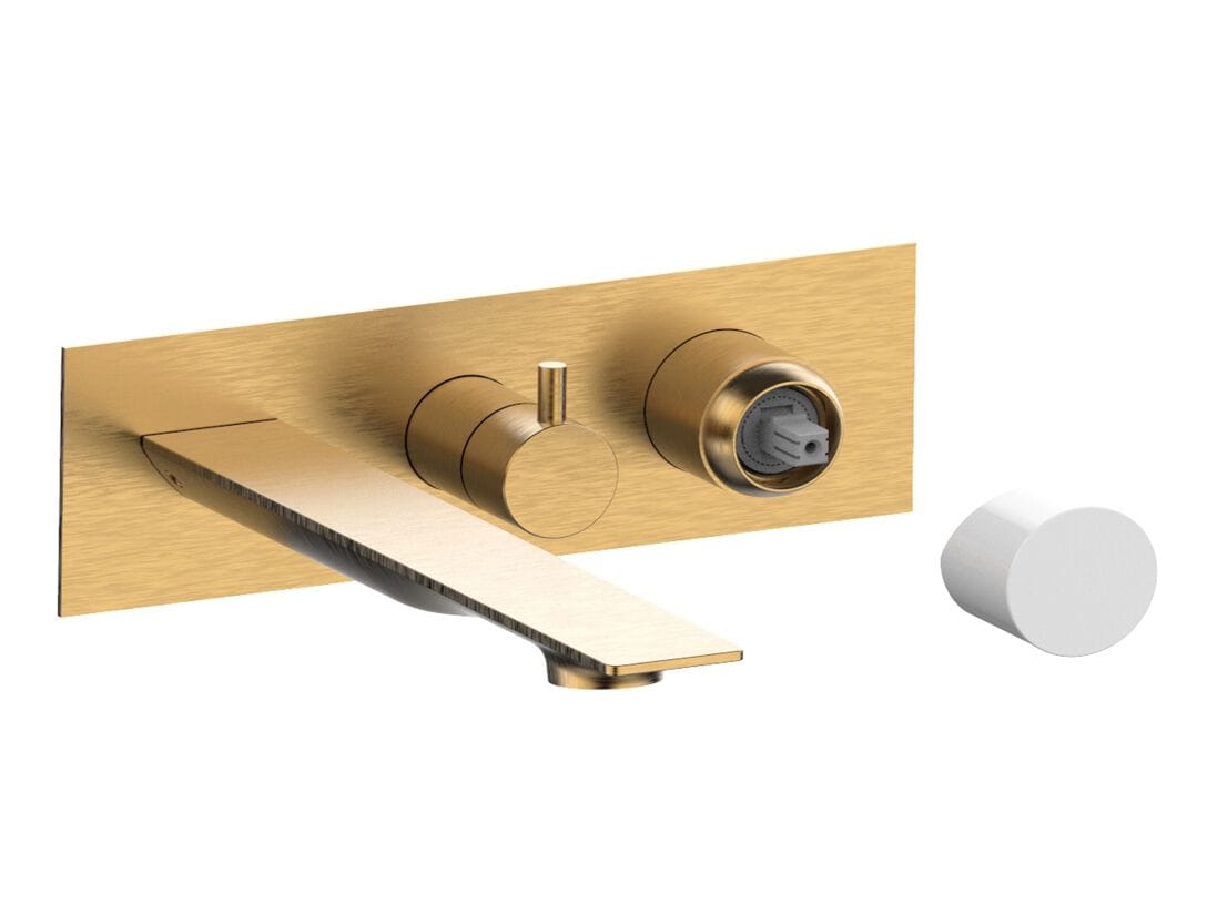 Встраиваемый однорычажный смеситель для ванны с ручным душем Rubinetterie Frattini отдельная эстетика ARCH-00118361