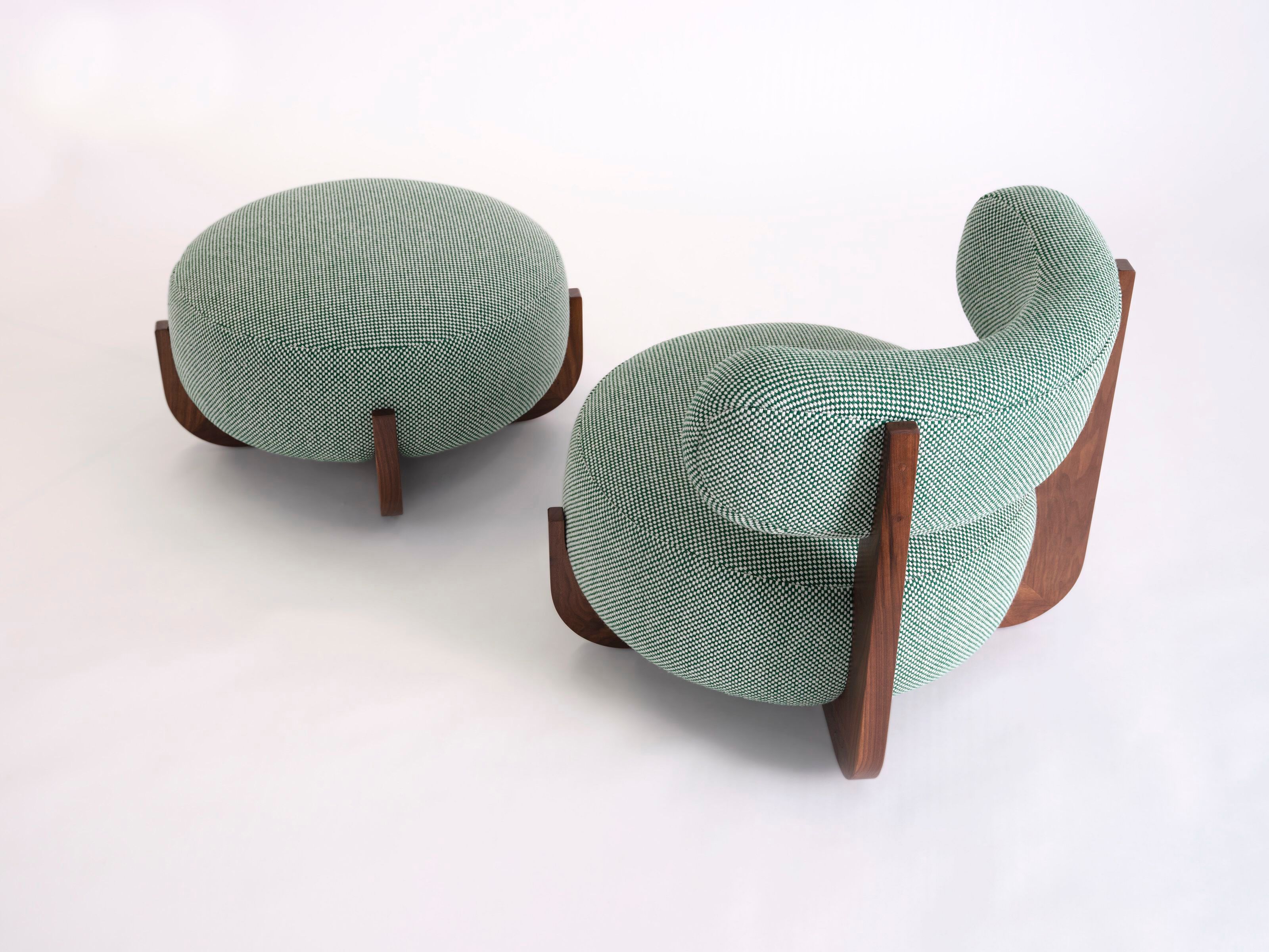 Тканевое кресло без подлокотников Phase Design Ziba ARCH-00009854 - Вид №3