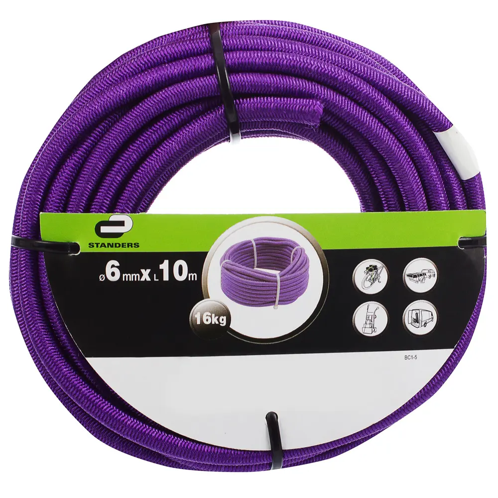 Веревка эластичная Standers 6 мм 10 м, цвет мультиколор STLM-2176791 - Вид №3
