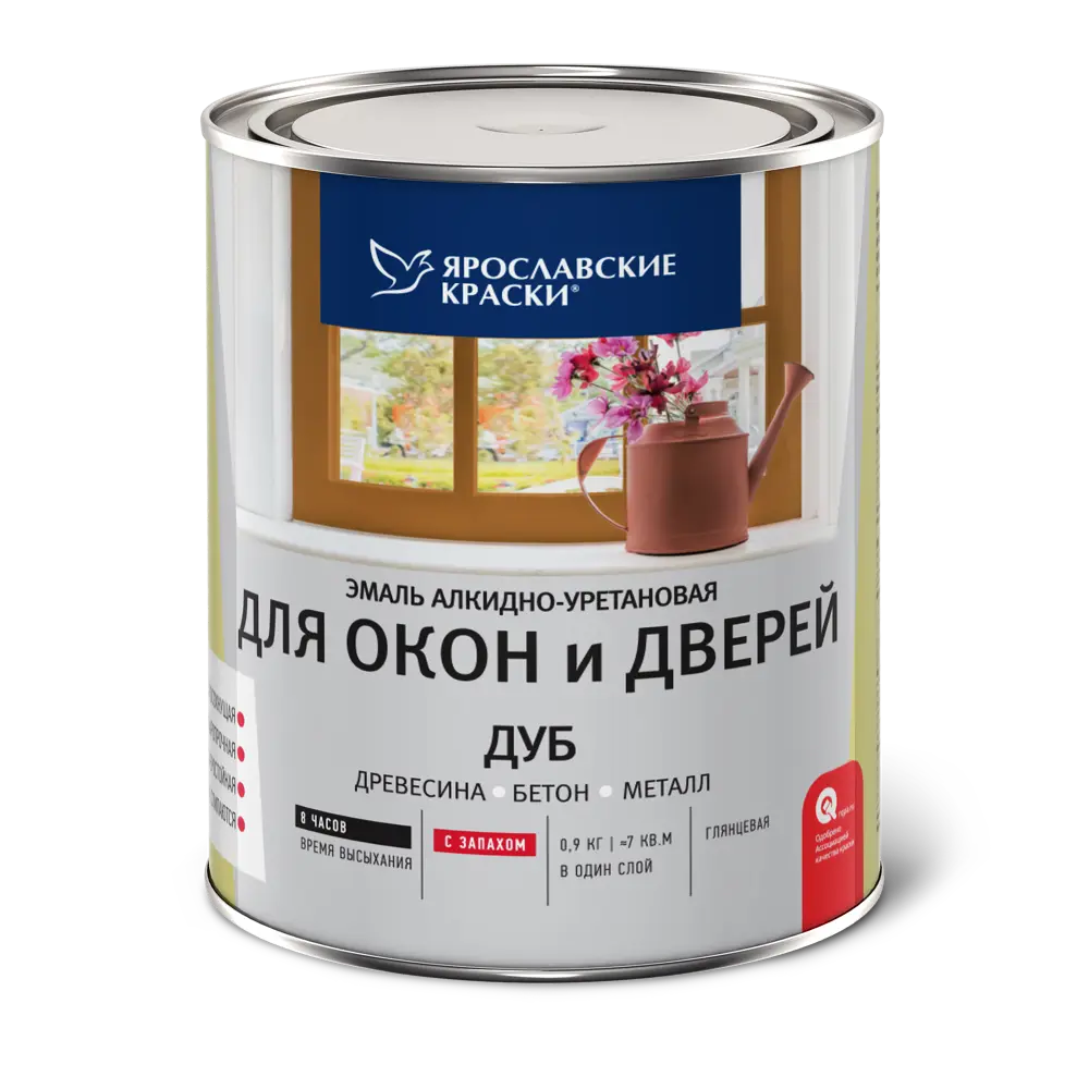 Эмаль для окон и дверей цвет дуб 0.9 кг 18450931 STLM-2085103 Santreyd 