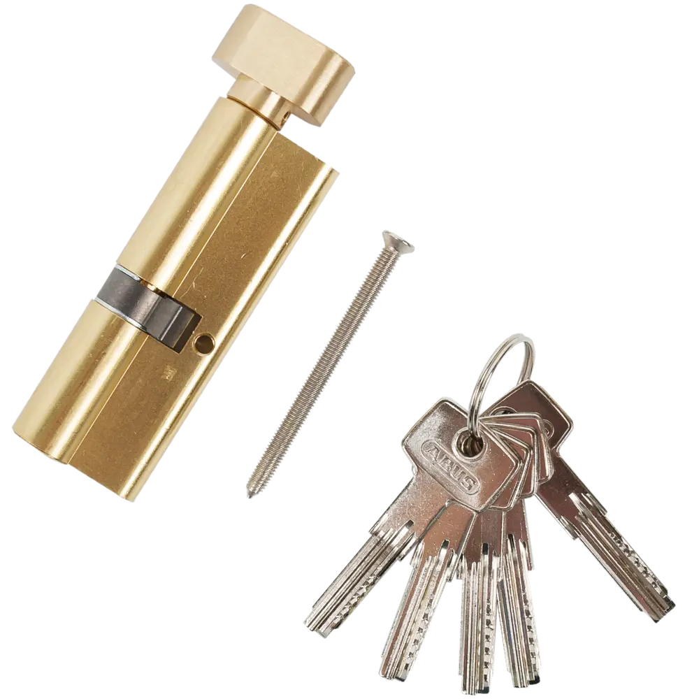 Цилиндр дверной ABUS KD6MM с защитой от сверления, ключ-вертушка 82441703 STLM-0027374 - Вид №1