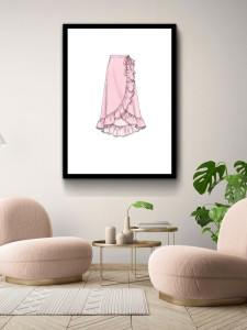 90062870 Постер Просто Постер Розовая юбка 60x90 в раме Металл STLM-0098434 ПРОСТОПОСТЕР