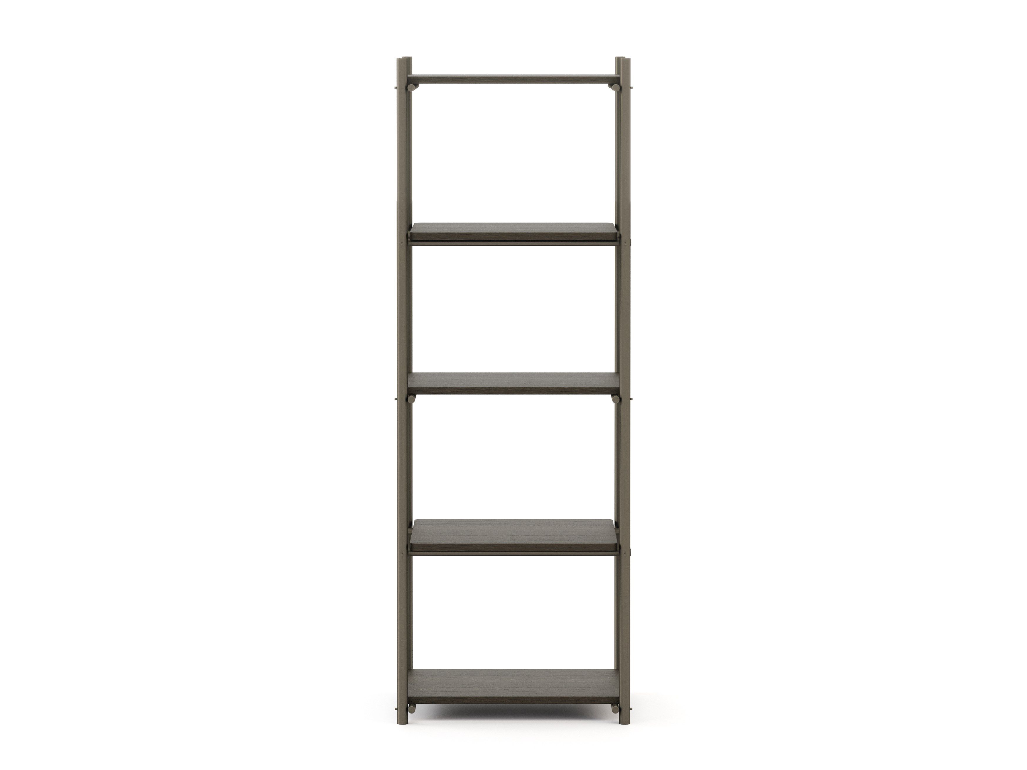 Книжный шкаф из нержавеющей стали и дерева Stylish Club His &amp ARCH-00145222 - Вид №9