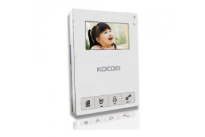 15895076 Цветной видеодомофон без трубки hands-free KCV-434SD белый CC000000527 KOCOM