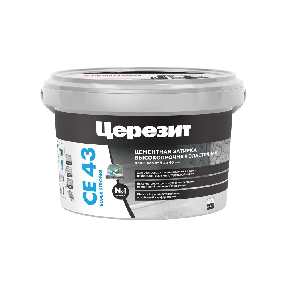 Затирка для широких швов Церезит CE 43 Super Strong цвет карамель 2 кг Без серии STLM-2023448 - Вид №1