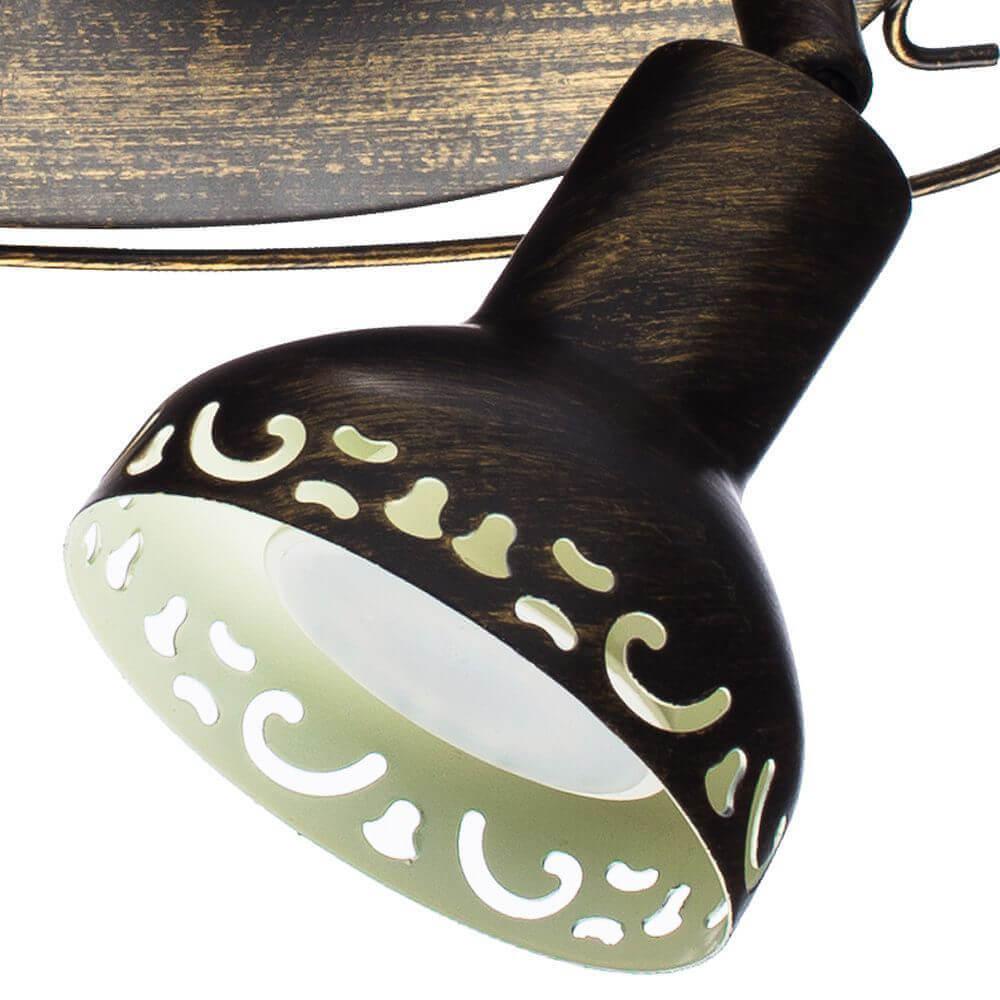 Спот настенный галогеновый на 2 лампы коричневый Focus A5219AP-2BR ARTE LAMP FOCUS BROWN 00-3926228 Коричневый  - Вид №2