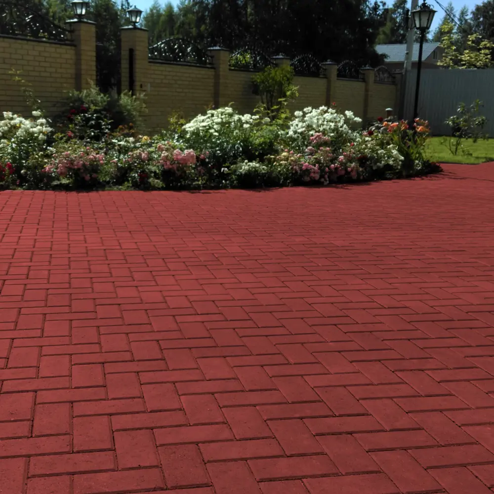 Тротуарная плитка Кирпичик 200x100x60 мм коричневый Santreyd STLM-2176049 - Вид №3