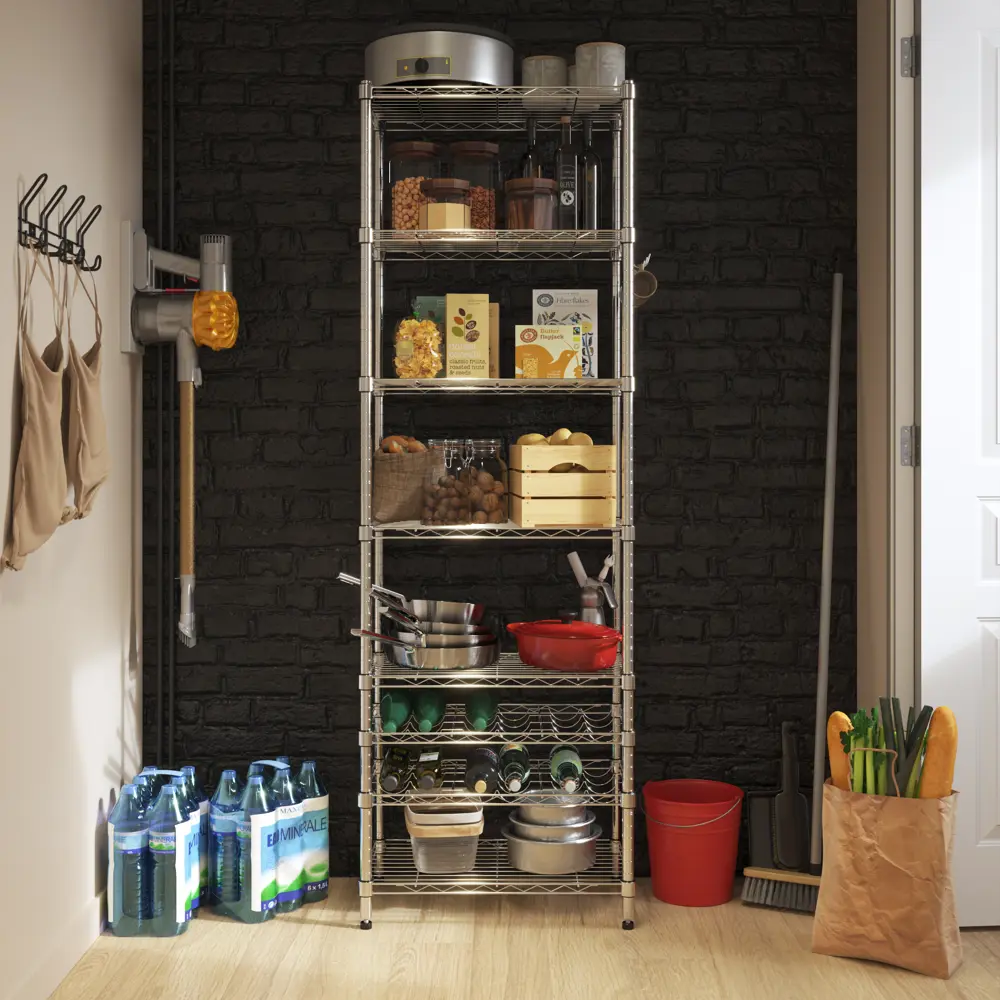 Полка для бутылок KONSENSA 60x35 см цвет хром STLM-2000797 - Вид №4