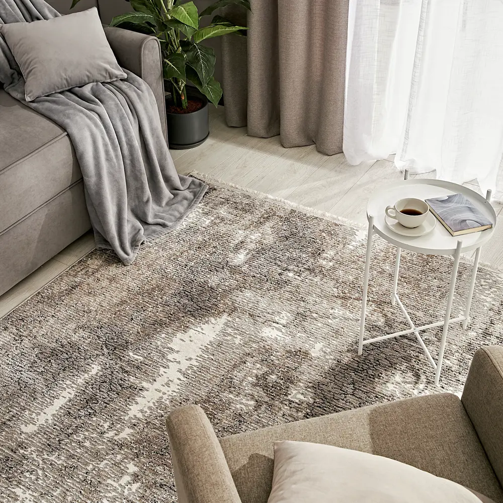 Ковер Santreyd Премиум бежевый 80x150 см для гостиной и детской 86372778 STLM-0068282