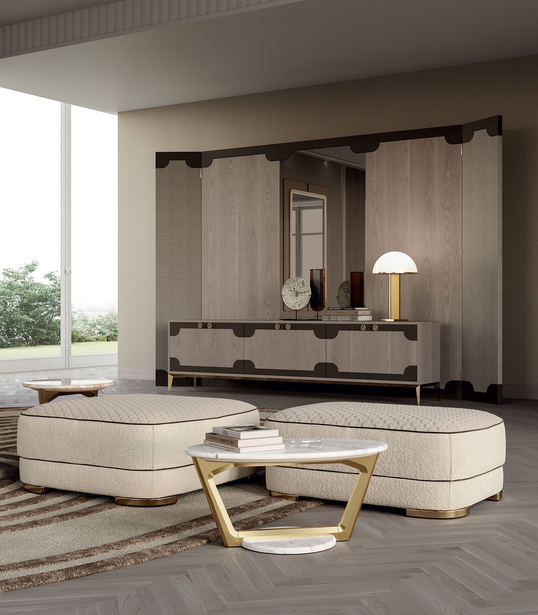 Круглый мраморный журнальный столик Vittoria Frigerio SAVINI ARCH-00031060 - Вид №5