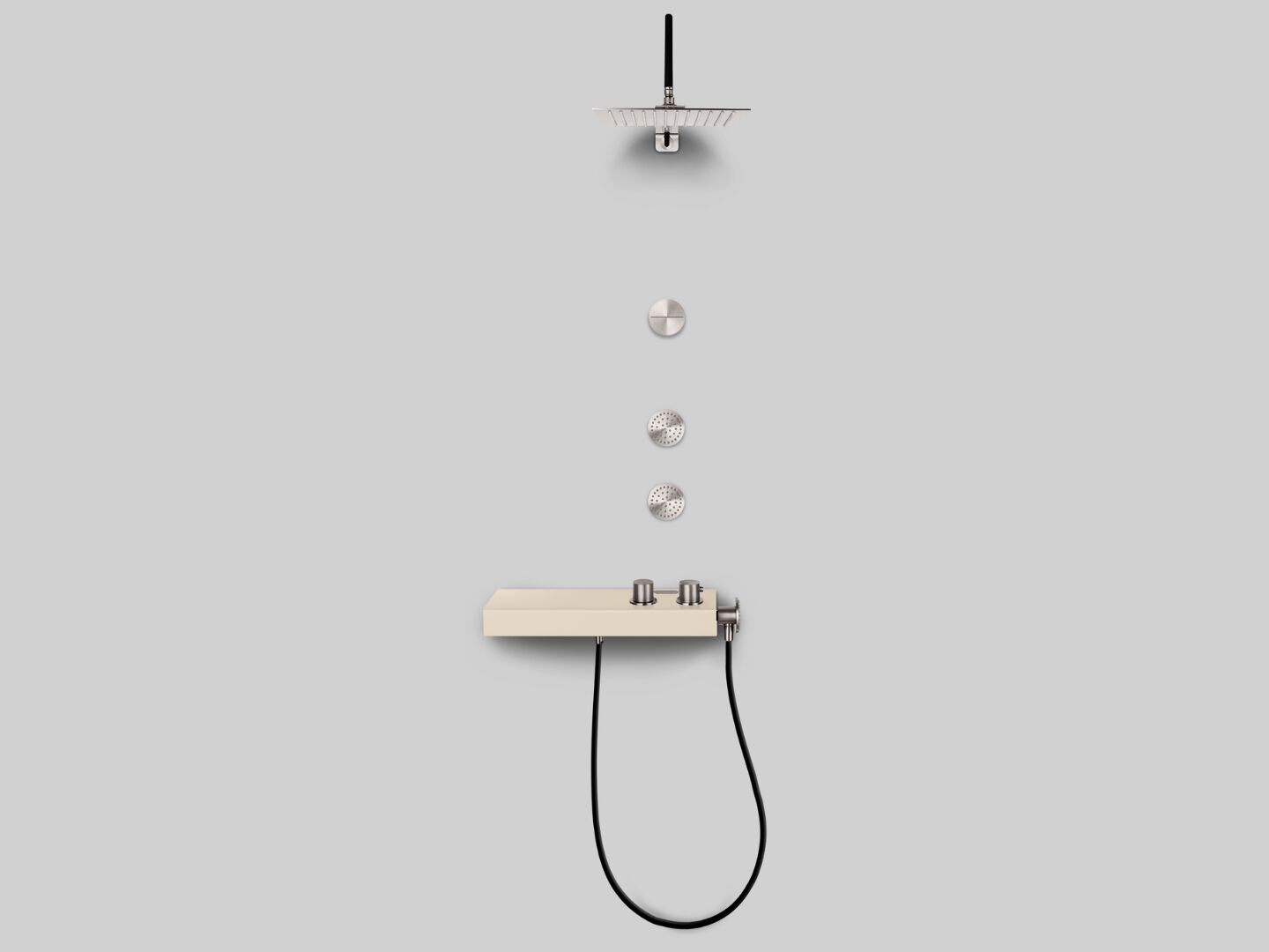 Набор для душа из нержавеющей стали с душем и ручным душем Cropelli Alyssia ARCH-00134548 - Вид №11