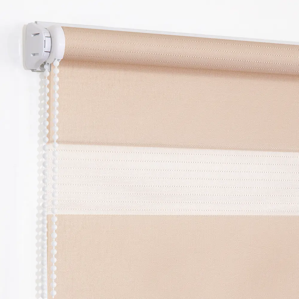 Штора рулонная день-ночь Мелоди 55x175 см пудра MIAMOZA STLM-2095400 - Вид №1