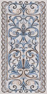Мозаика синий декорированный лаппатированный SG590902R 119,5х238,5