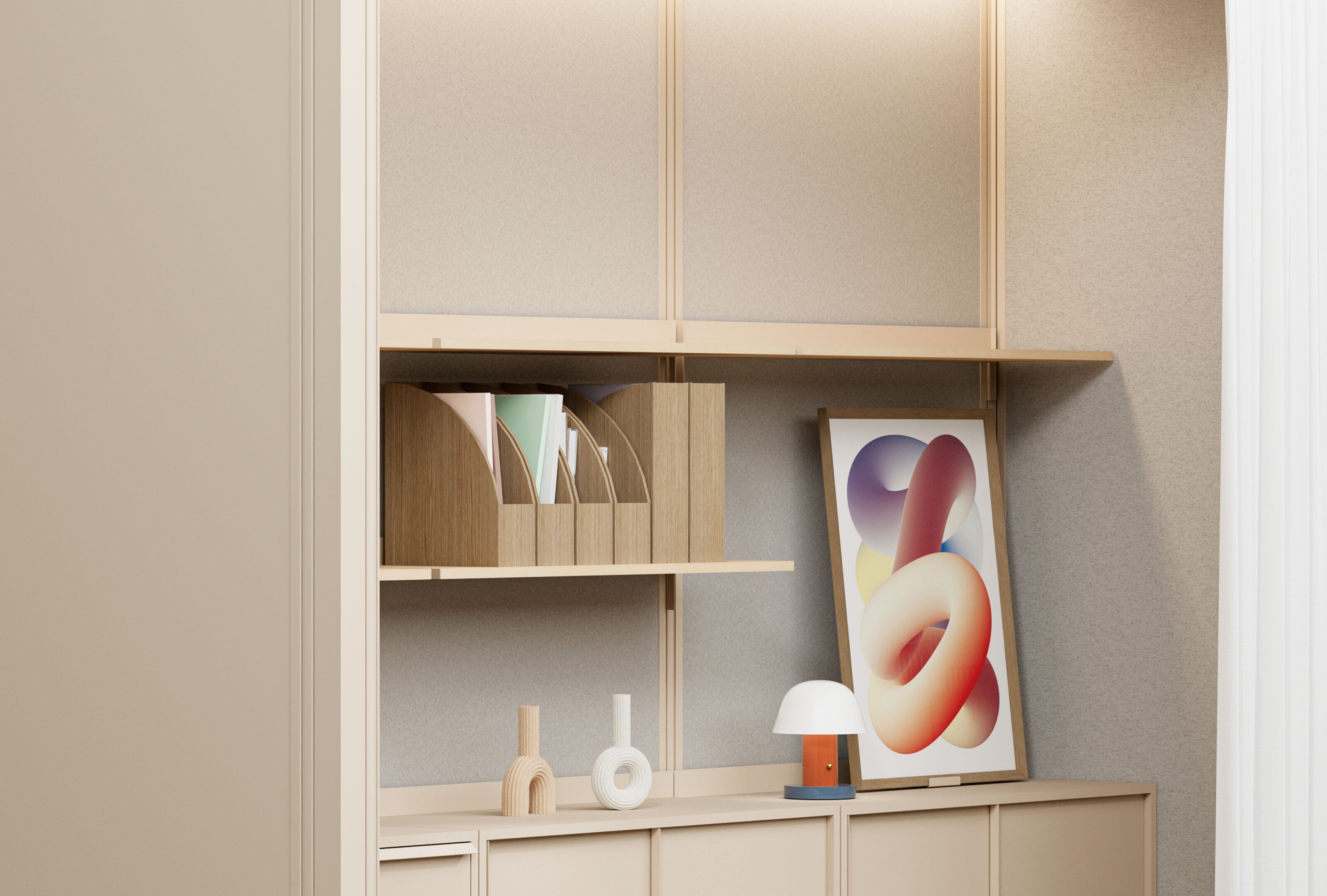 Алюминиевый модульный офисный остров с порошковым покрытием Mute ARCH-00039226 - Вид №2