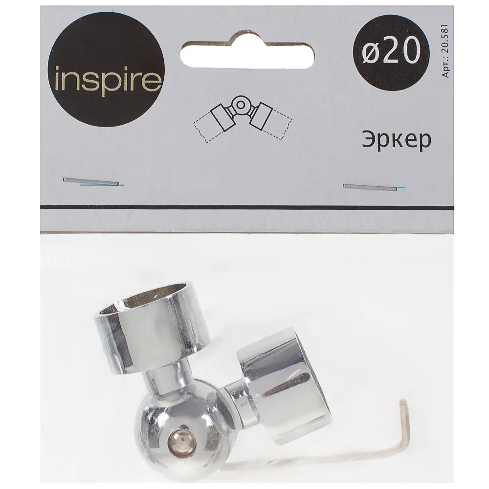 Эркер 2 см цвет хром INSPIRE STLM-2137033 - Вид №3