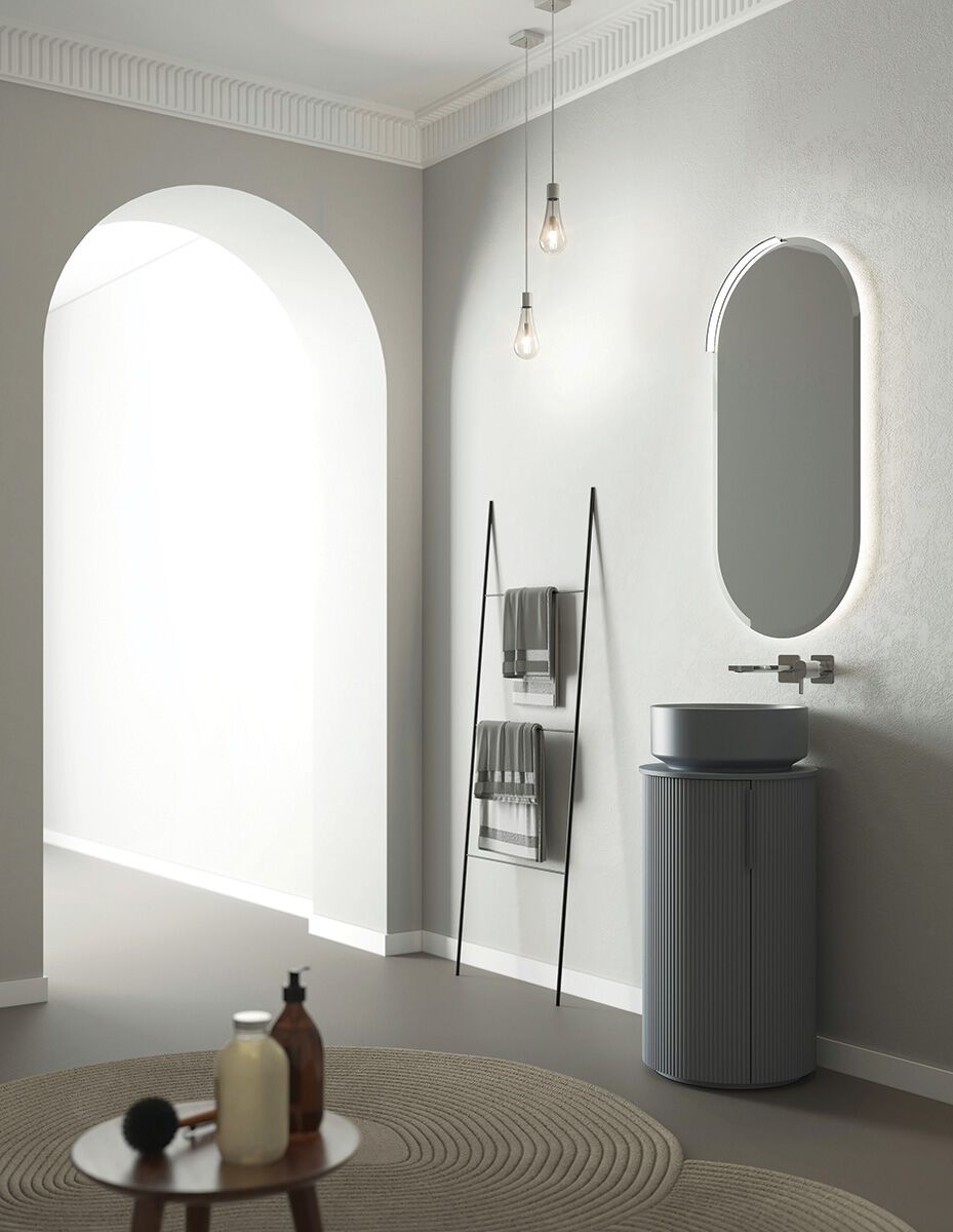 Деревянный напольный шкаф с одной раковиной с дверцами LEGNOBAGNO Re-Stretch ARCH-00129643 - Вид №3