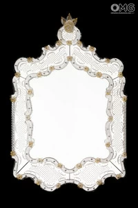 3629 ORIGINALMURANOGLASS Венецианское зеркало Октавиан - муранское стекло OMG  см