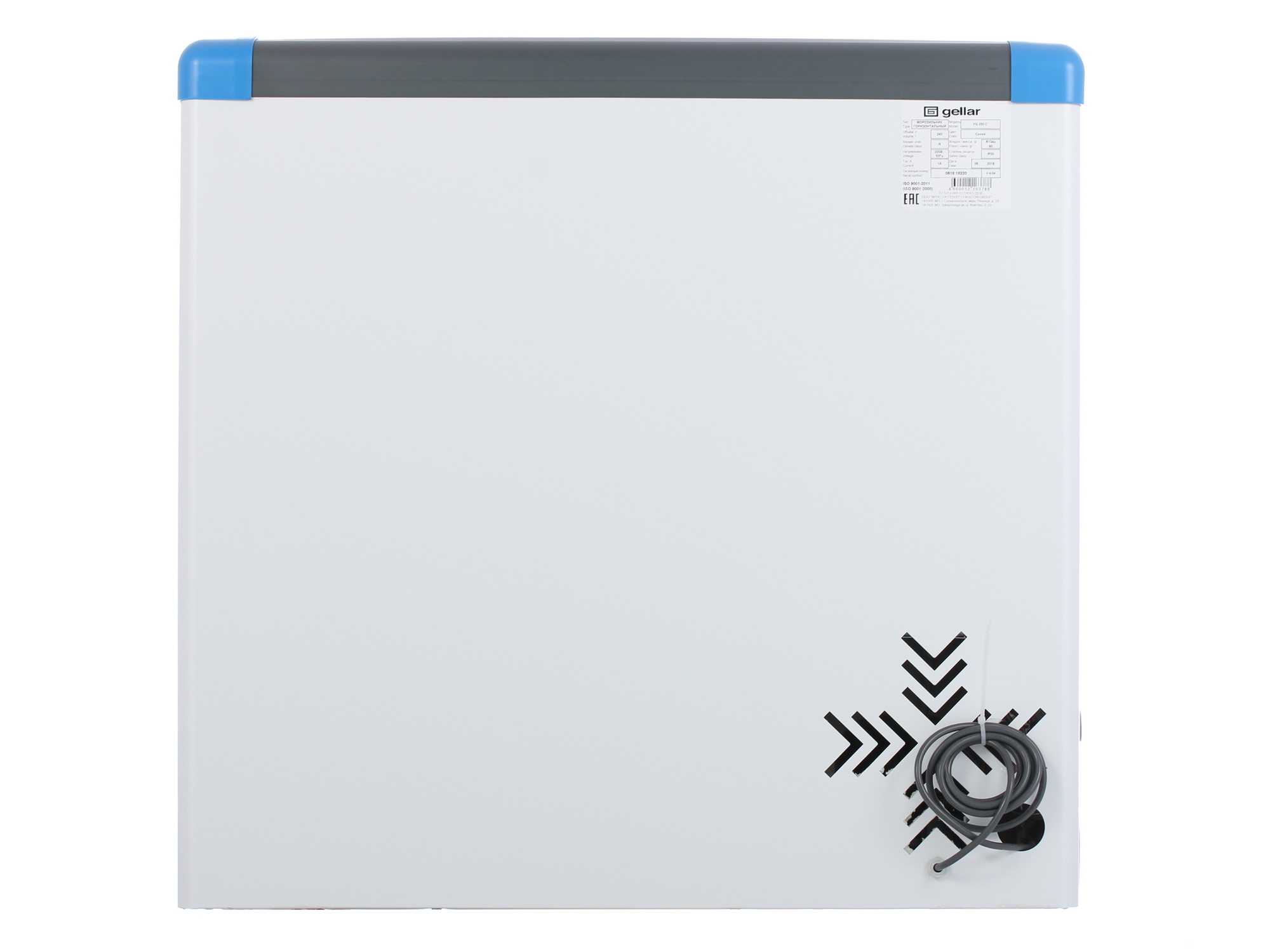 1229573 Морозильный ларь Frostor Gellar FG 250 C белый, синий STDN-0074071 - Вид №5