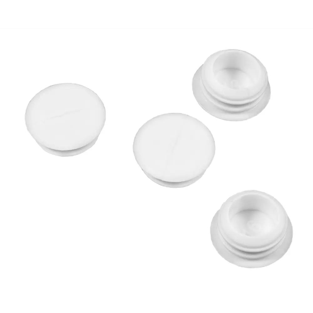 Заглушка пластик цвет белый 11 см 4 шт KREAFORTA STLM-2104817