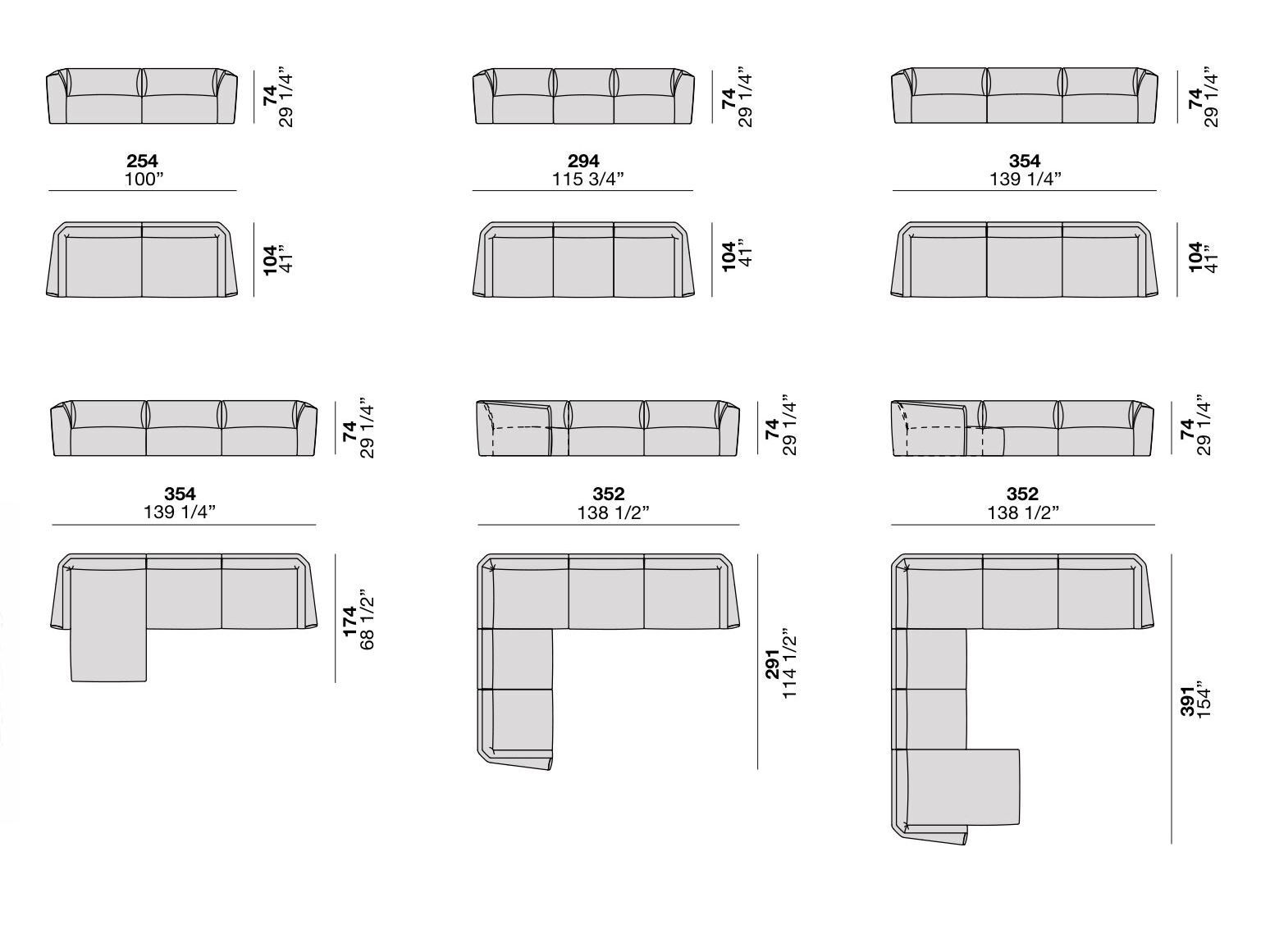 Секционный диван Alf DaFrè LADIGUE ARCH-00035947 - Вид №21