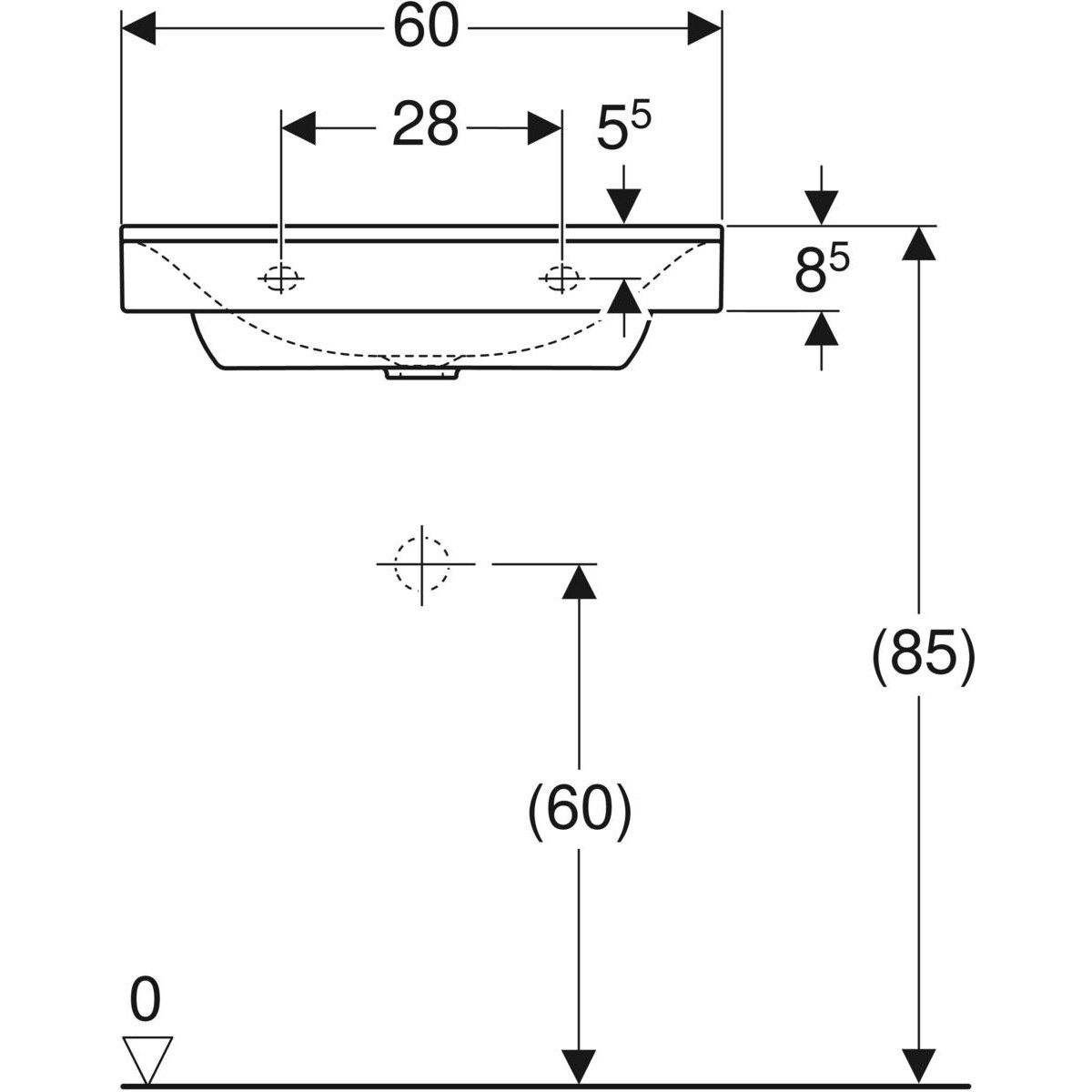 Раковина из керамогранита Geberit Xeno2 ARCH-00032029 - Вид №16