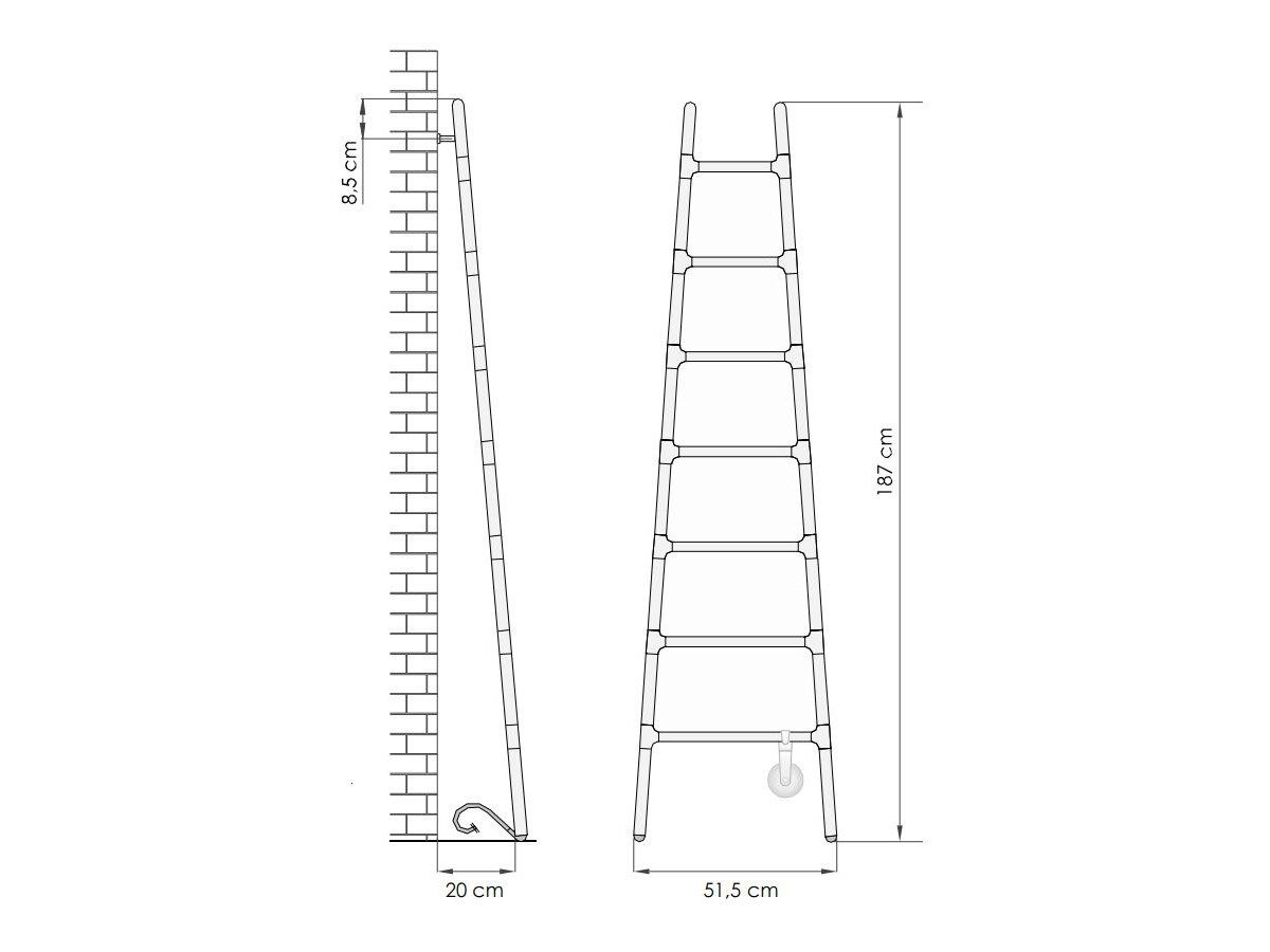 Настенный алюминиевый вертикальный полотенцесушитель Tubes ARCH-00083091 - Вид №14