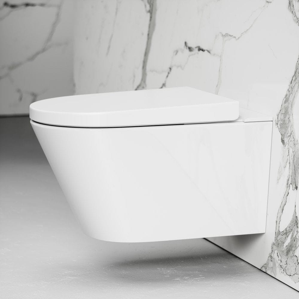 Керамический подвесной туалет для биде с ручным душем без бриды LUSSO INTELLISMART ARCH-00043743 - Вид №3