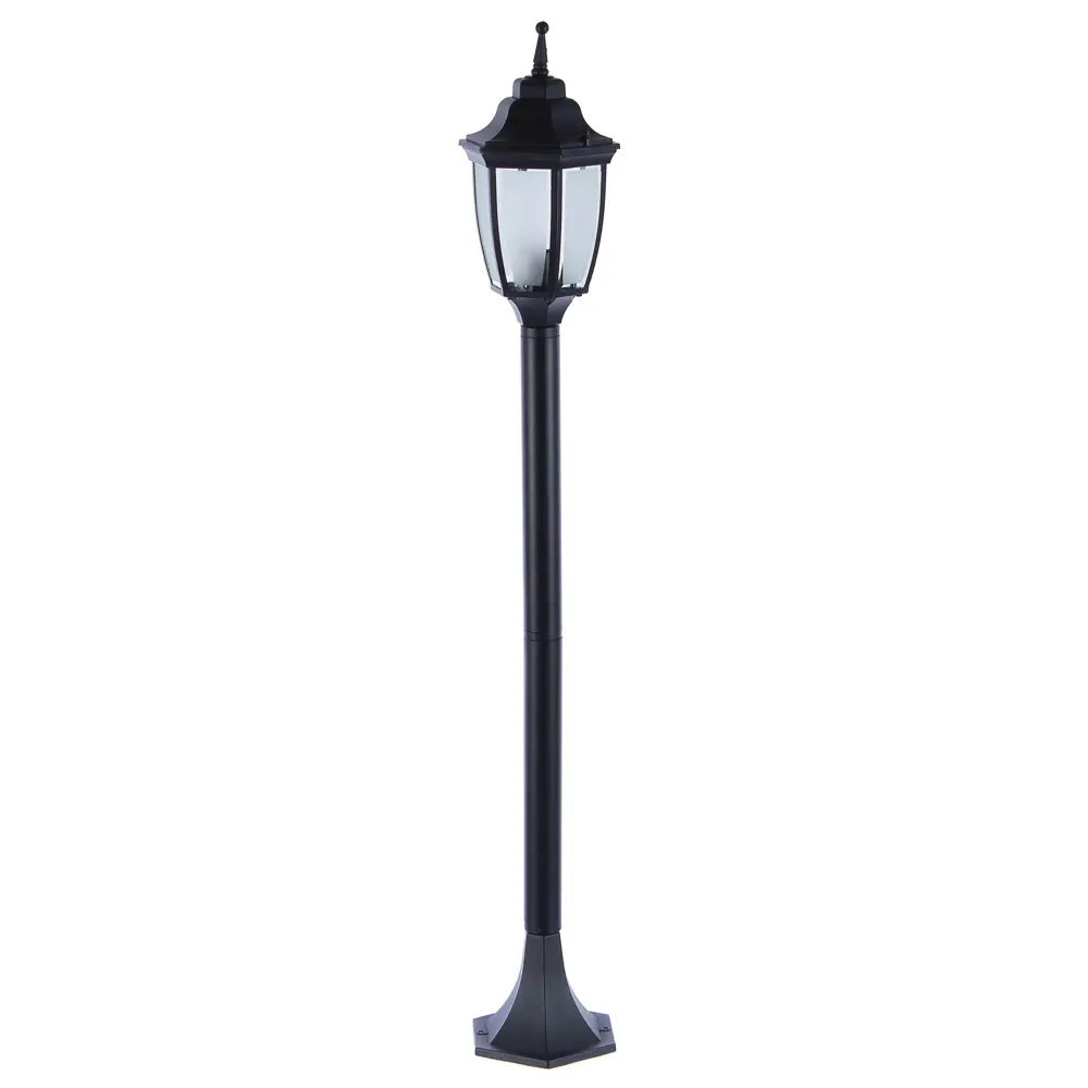 Столб уличный Inspire Sutton 1xE27х60 Вт, 1 м, матовое стекло, цвет чёрный, IP44 STLM-2012824